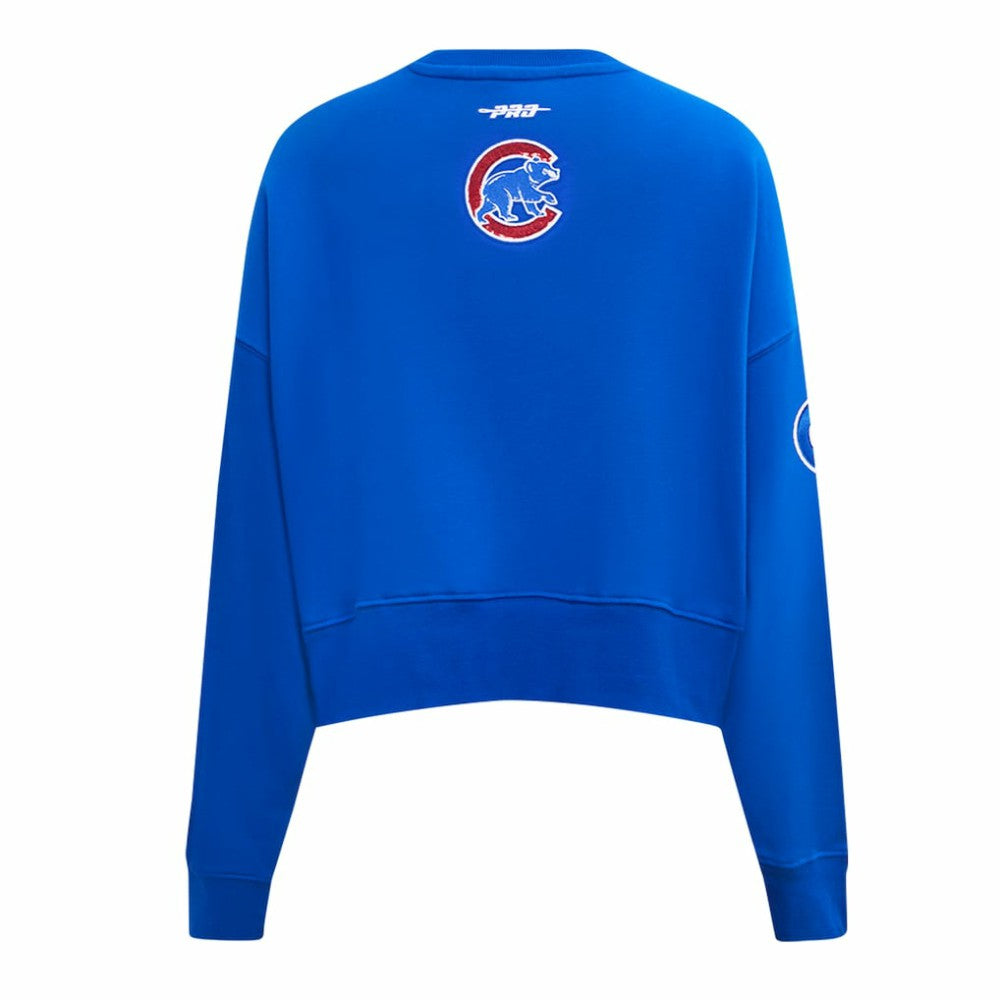 Chicago Cubs Pro Standard Women's Game Day Classics Crewneck Pullover Sweatshirt - Royal Pullover