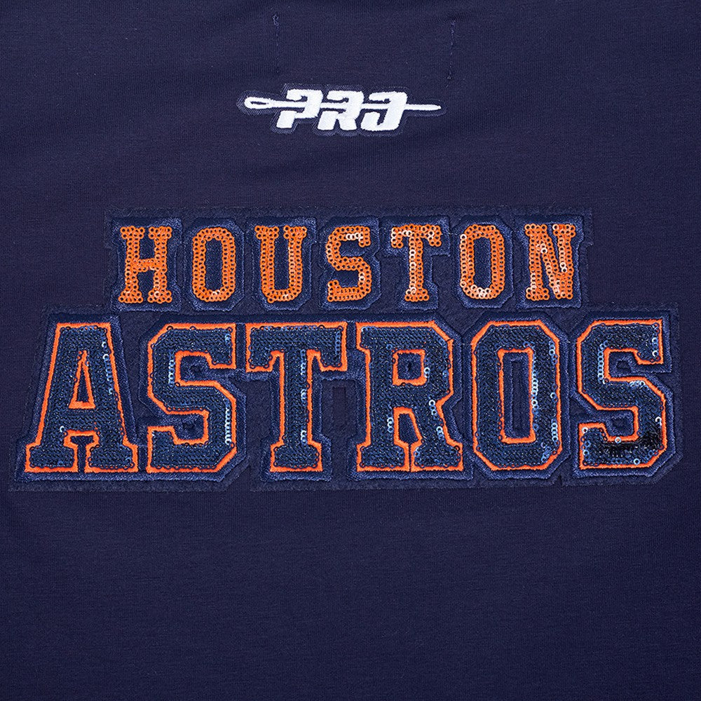 Houston Astros Pro Standard Women's Game Day Classics Baby Doll Cropped T-Shirt - Navy T-shirts