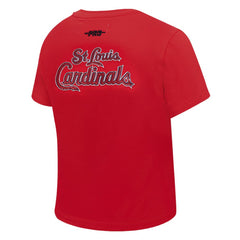 St. Louis Cardinals Pro Standard Women's Game Day Classics Baby Doll Cropped T-Shirt - Red T-shirts