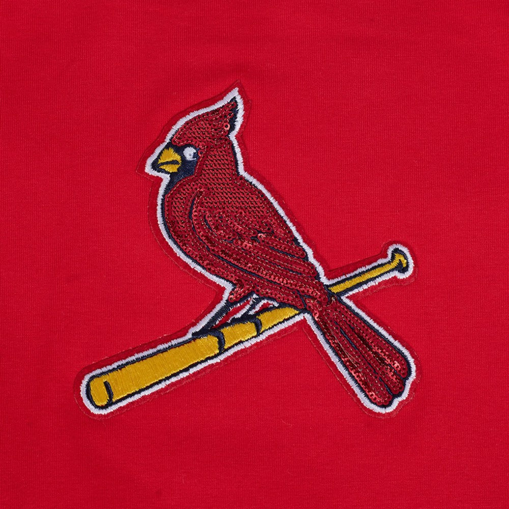 St. Louis Cardinals Pro Standard Women's Game Day Classics Baby Doll Cropped T-Shirt - Red T-shirts