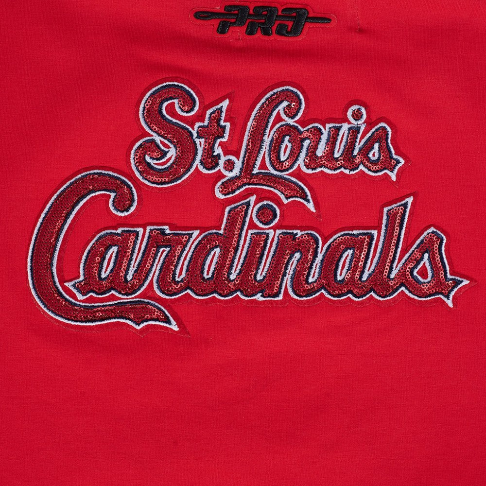 St. Louis Cardinals Pro Standard Women's Game Day Classics Baby Doll Cropped T-Shirt - Red T-shirts