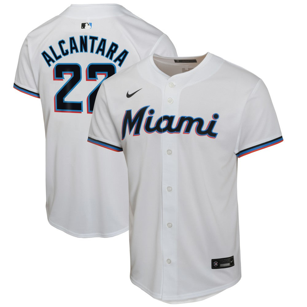 Sandy Alcantara Miami Marlins Nike Youth Home Game Player Jersey - White Jerseys