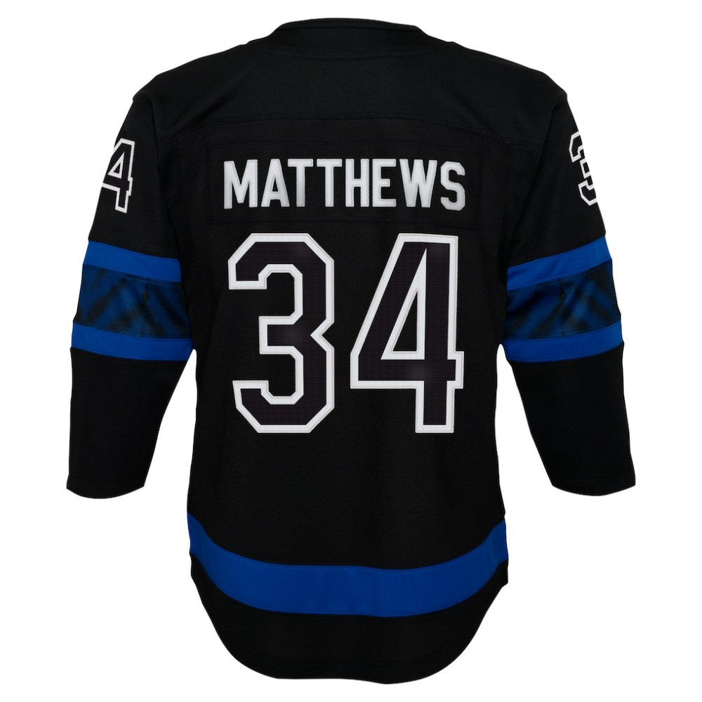 Auston Matthews Toronto Maple Leafs Youth Alternate Premier Player Jersey - Black | US 202152560