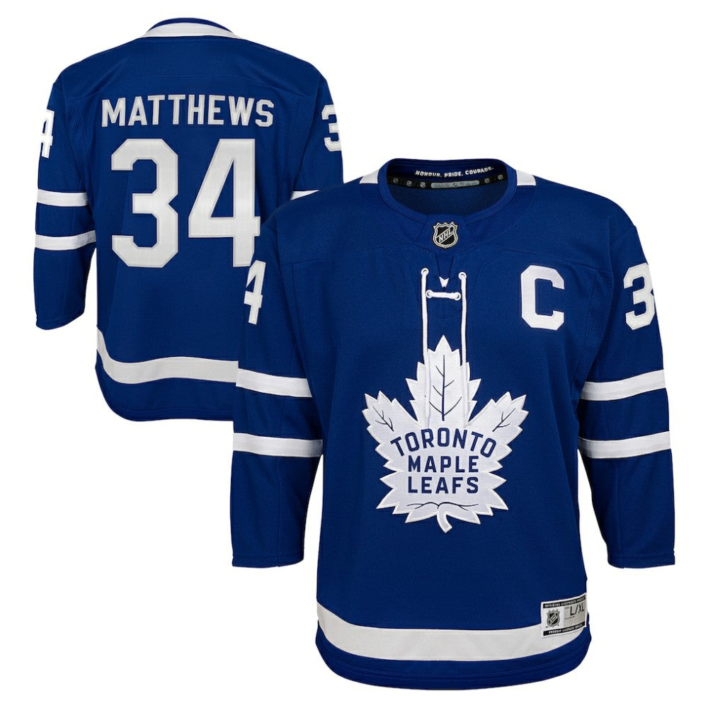 Auston Matthews Toronto Maple Leafs Youth Home Premier Player Jersey - Blue | US 202152563