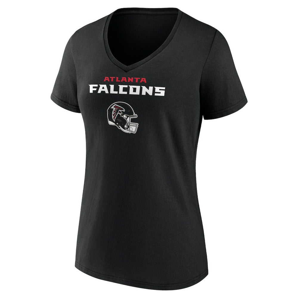 Michael Penix Jr. Atlanta Falcons Women's Name & Number Team Wordmark V-Neck T-Shirt - Black T-shirts