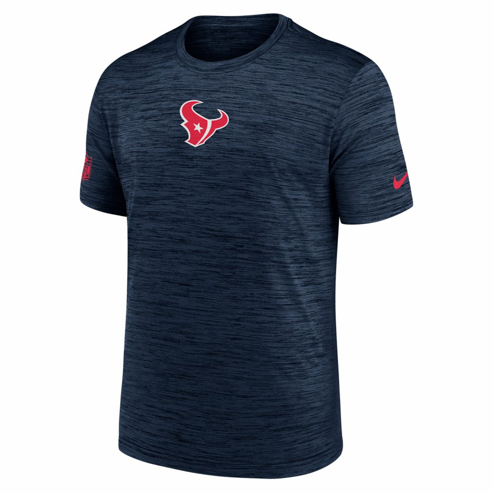 Houston Texans Big & Tall Sideline Velocity Performance T-Shirt - Navy T-shirts