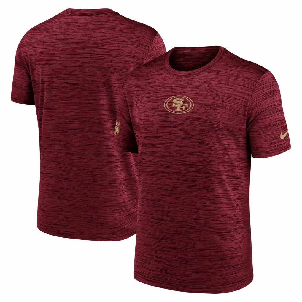 San Francisco 49ers Big & Tall Sideline Velocity Performance T-Shirt - Scarlet T-shirts