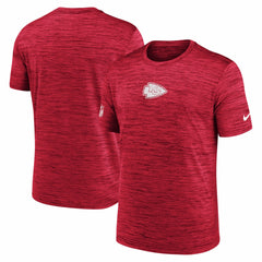 Kansas City Chiefs Big & Tall Sideline Velocity Performance T-Shirt - Red T-shirts