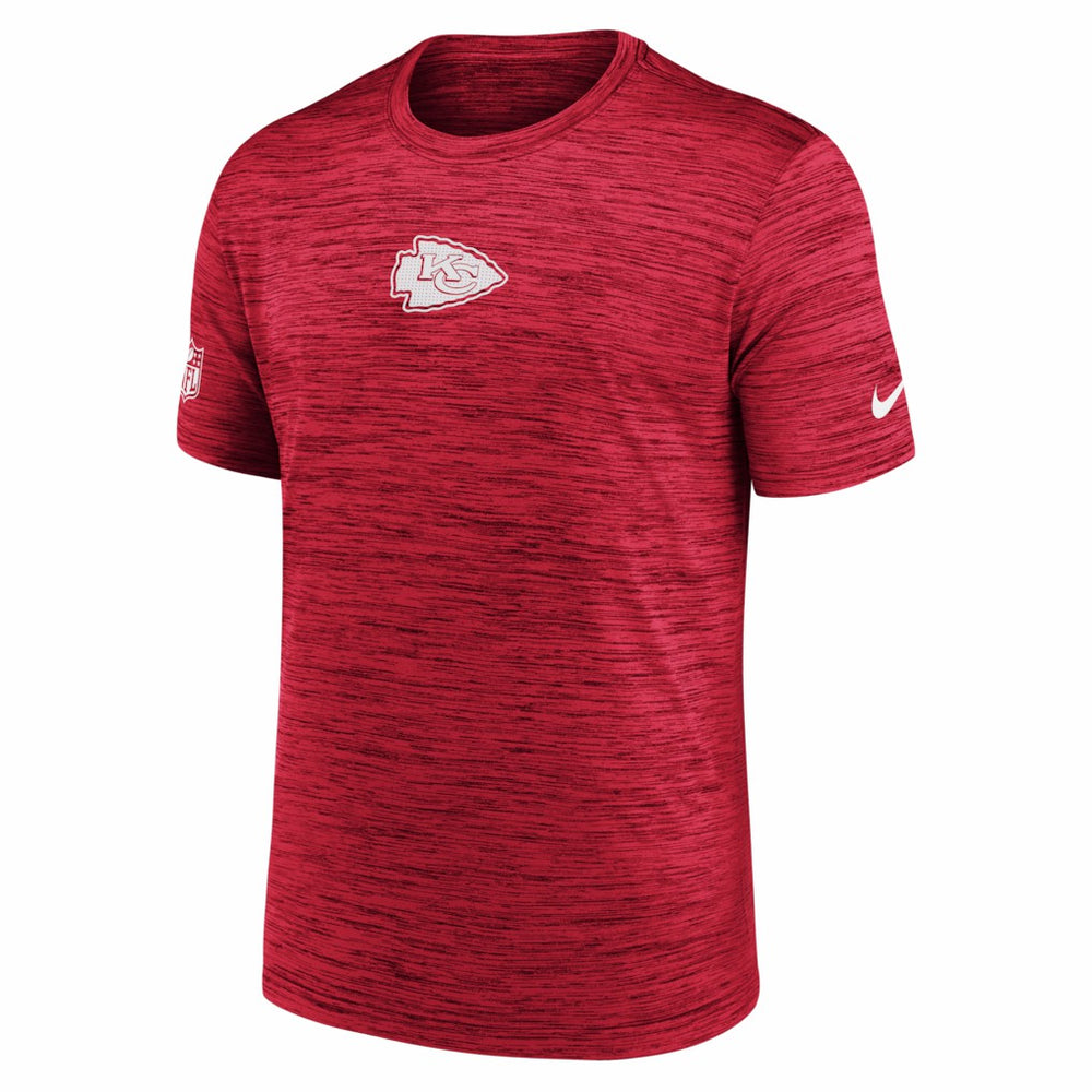Kansas City Chiefs Big & Tall Sideline Velocity Performance T-Shirt - Red T-shirts