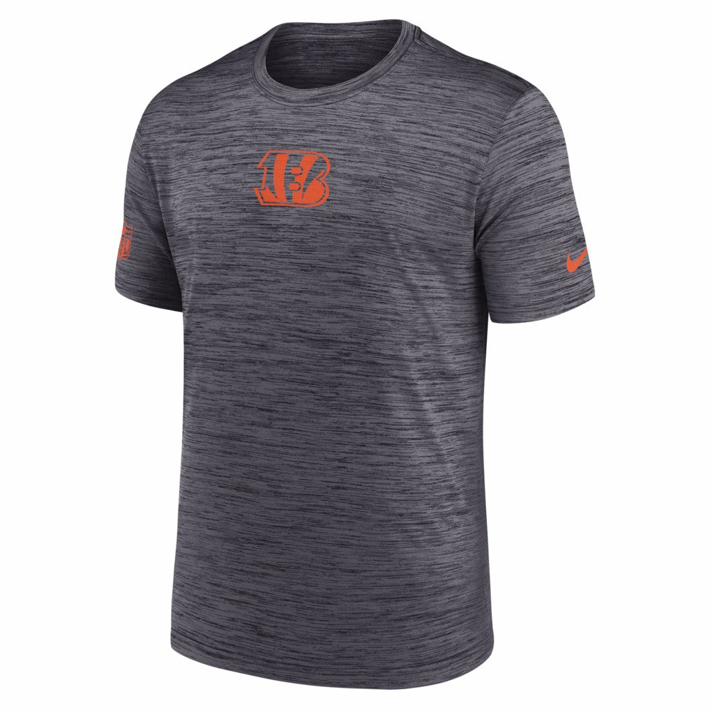 Cincinnati Bengals Big & Tall Sideline Velocity Performance T-Shirt - Black T-shirts