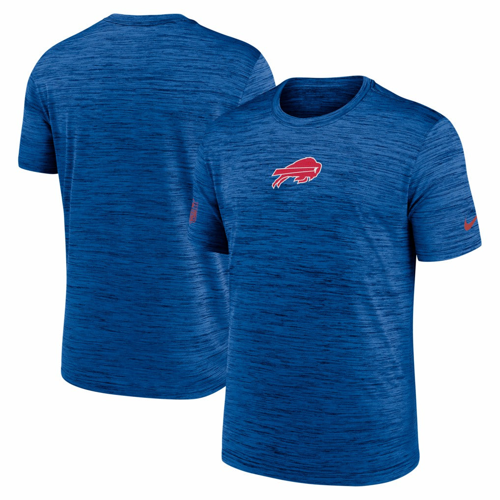 Buffalo Bills Big & Tall Sideline Velocity Performance T-Shirt - Royal T-shirts