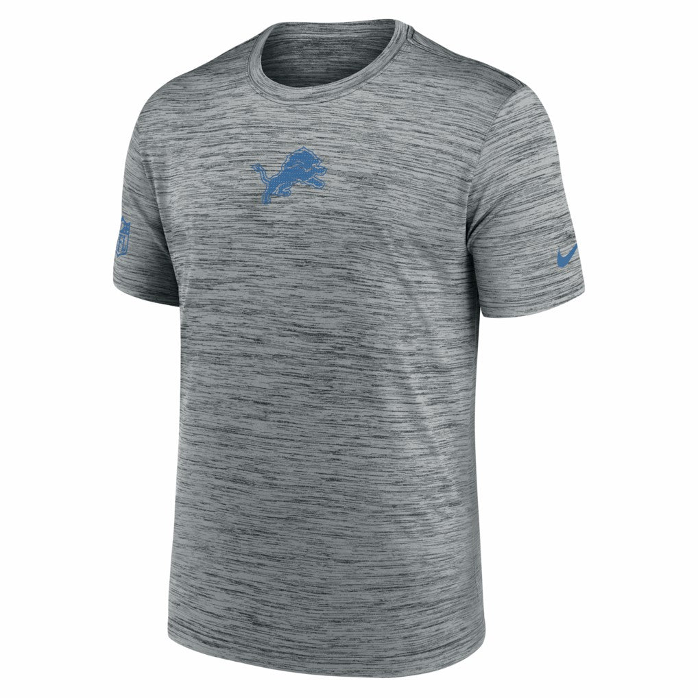 Detroit Lions Big & Tall Sideline Velocity Performance T-Shirt - Gray T-shirts