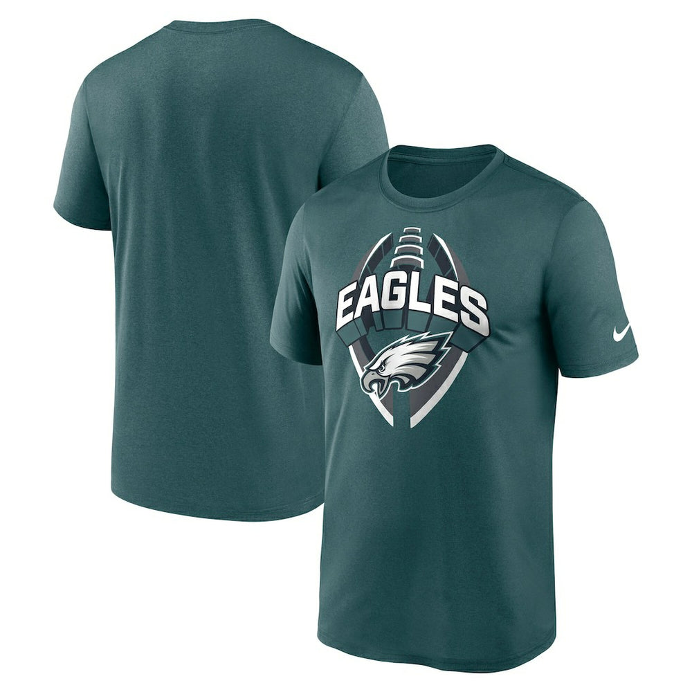 Philadelphia Eagles Big & Tall Primetime Legend Icon Performance T-Shirt - Midnight Green T-shirts
