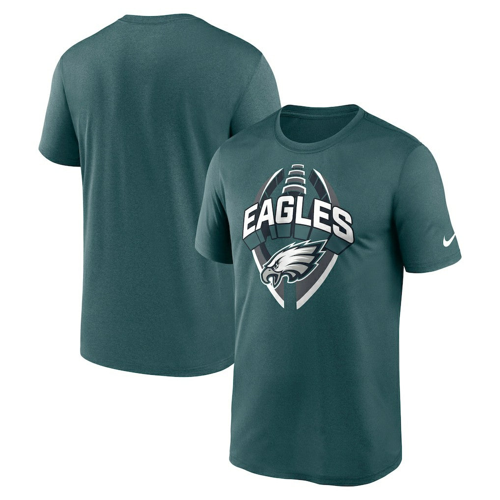 Philadelphia Eagles Big & Tall Primetime Legend Icon Performance T-Shirt - Midnight Green T-shirts