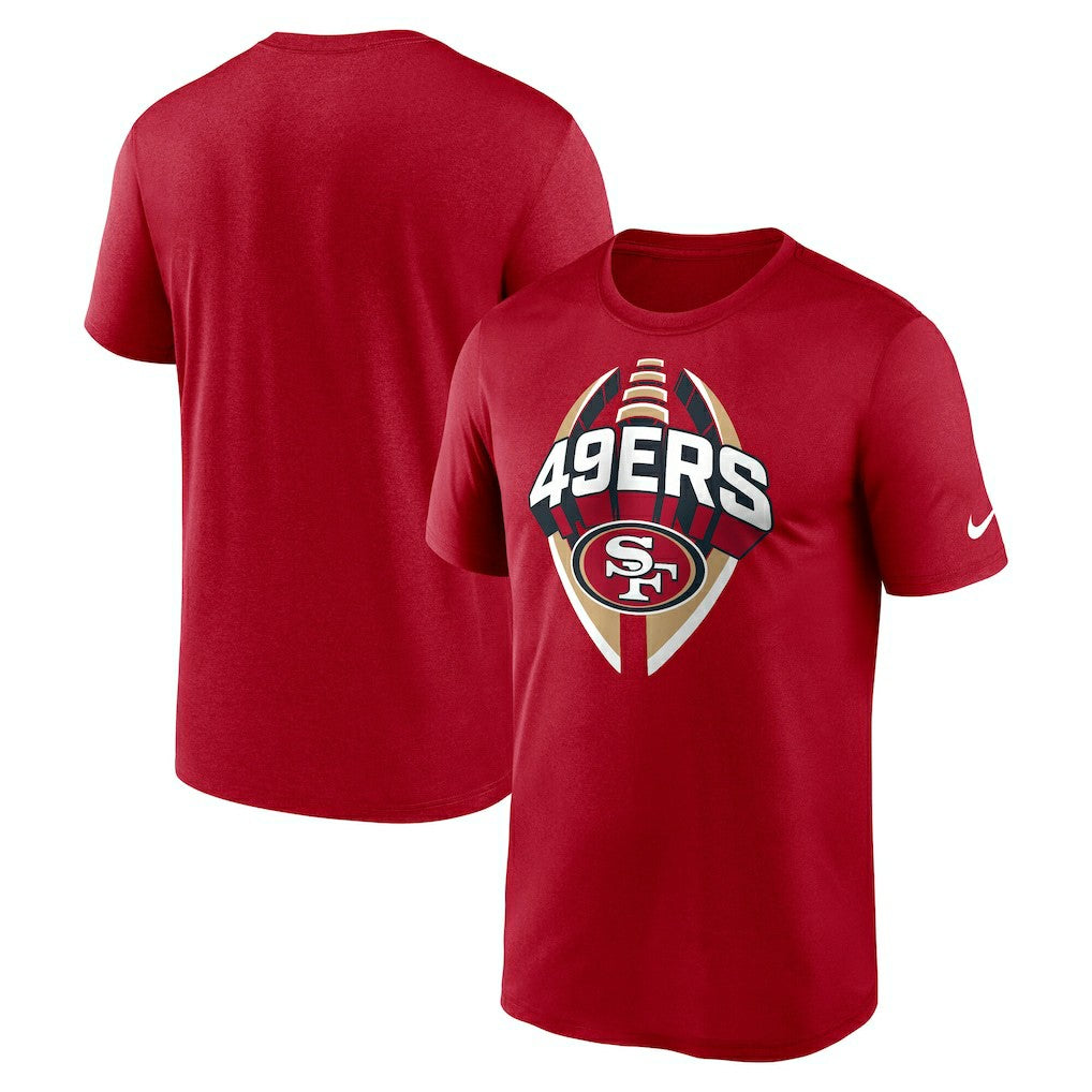 San Francisco 49ers Big & Tall Primetime Legend Icon Performance T-Shirt - Scarlet T-shirts