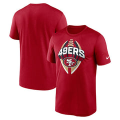 San Francisco 49ers Big & Tall Primetime Legend Icon Performance T-Shirt - Scarlet T-shirts