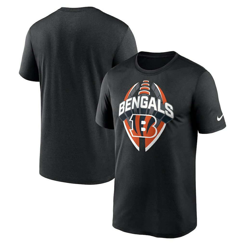 Cincinnati Bengals Big & Tall Primetime Legend Icon Performance T-Shirt - Black T-shirts