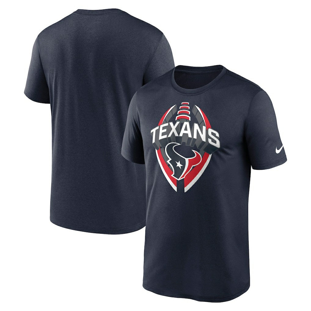 Houston Texans Big & Tall Primetime Legend Icon Performance T-Shirt - Navy T-shirts