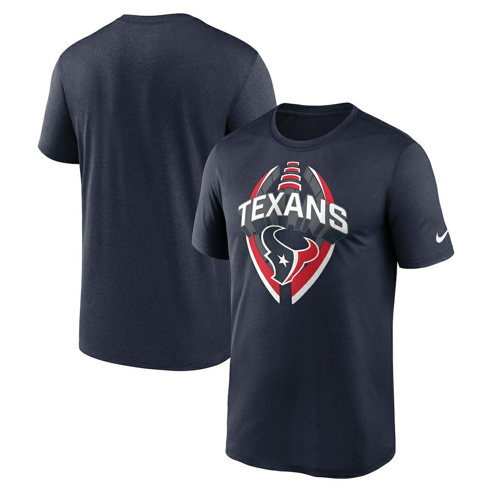 Houston Texans Big & Tall Primetime Legend Icon Performance T-Shirt - Navy T-shirts