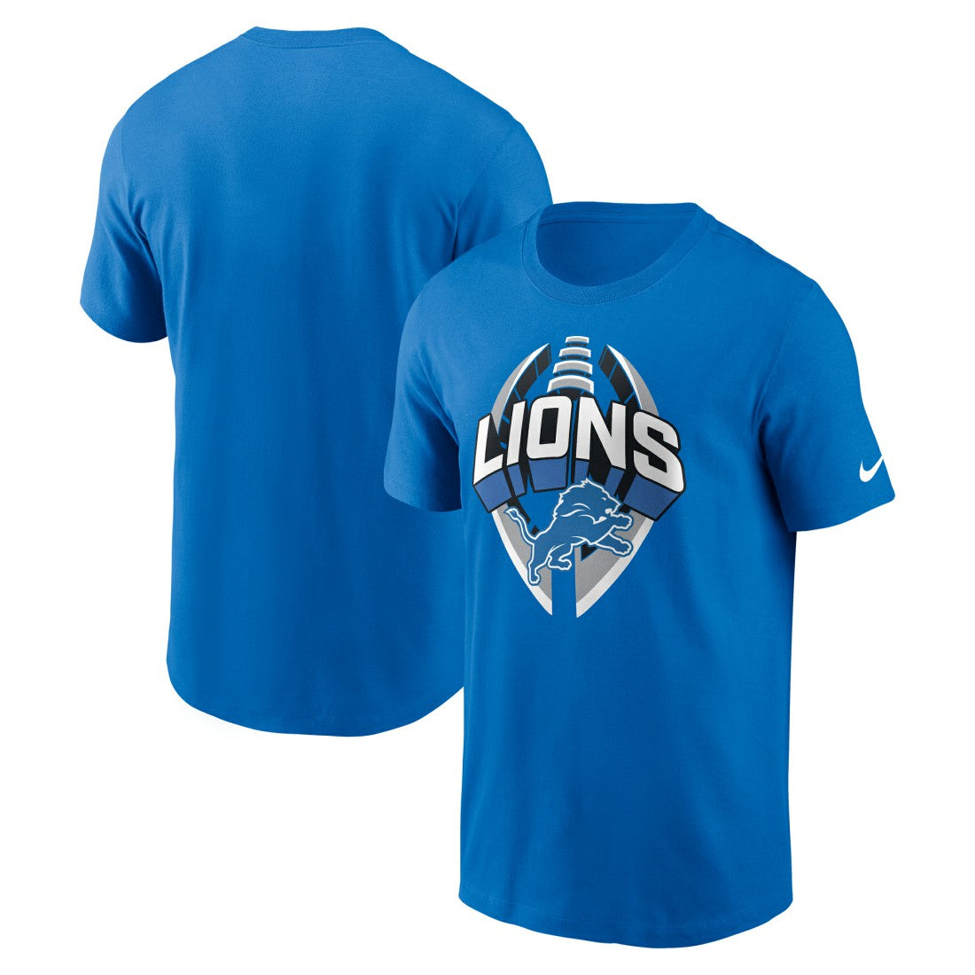 Detroit Lions Big & Tall Primetime Legend Icon Performance T-Shirt - Blue T-shirts