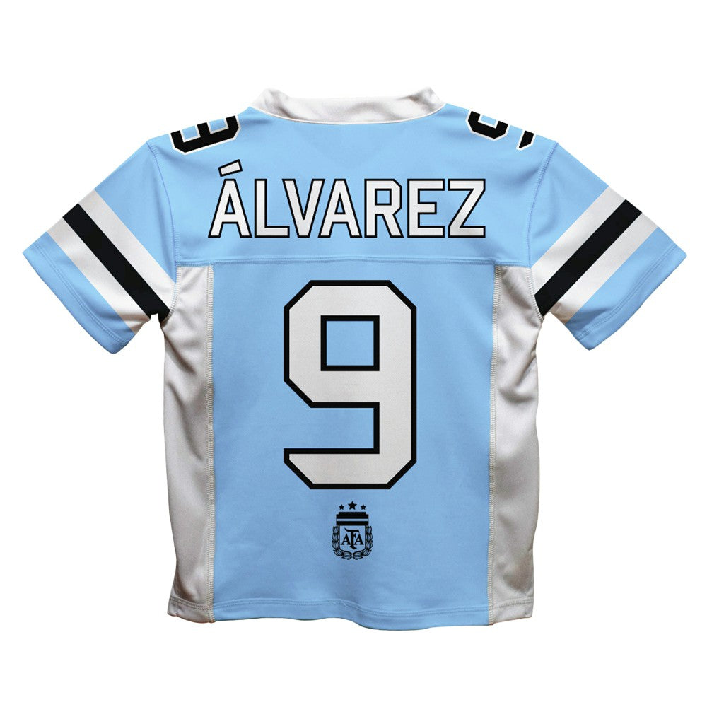 Julián Álvarez Argentina National Team Vive La Fete Football Jersey Light Blue