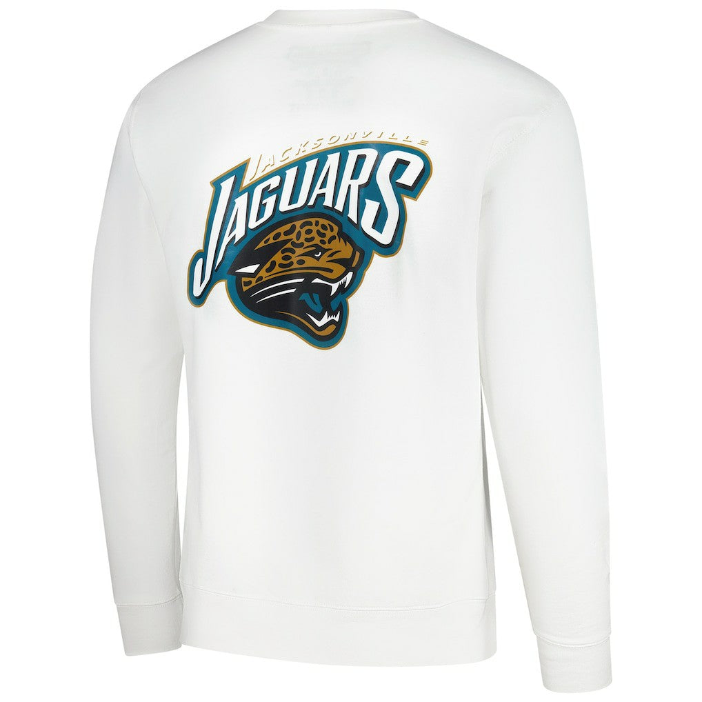 Jacksonville Jaguars Duval Classic Logos Pullover Sweatshirt - White Pullover