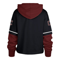 Cleveland Guardians '47 Women's City Connect Shortstop Cropped Pullover Hoodie - Navy Hoodies