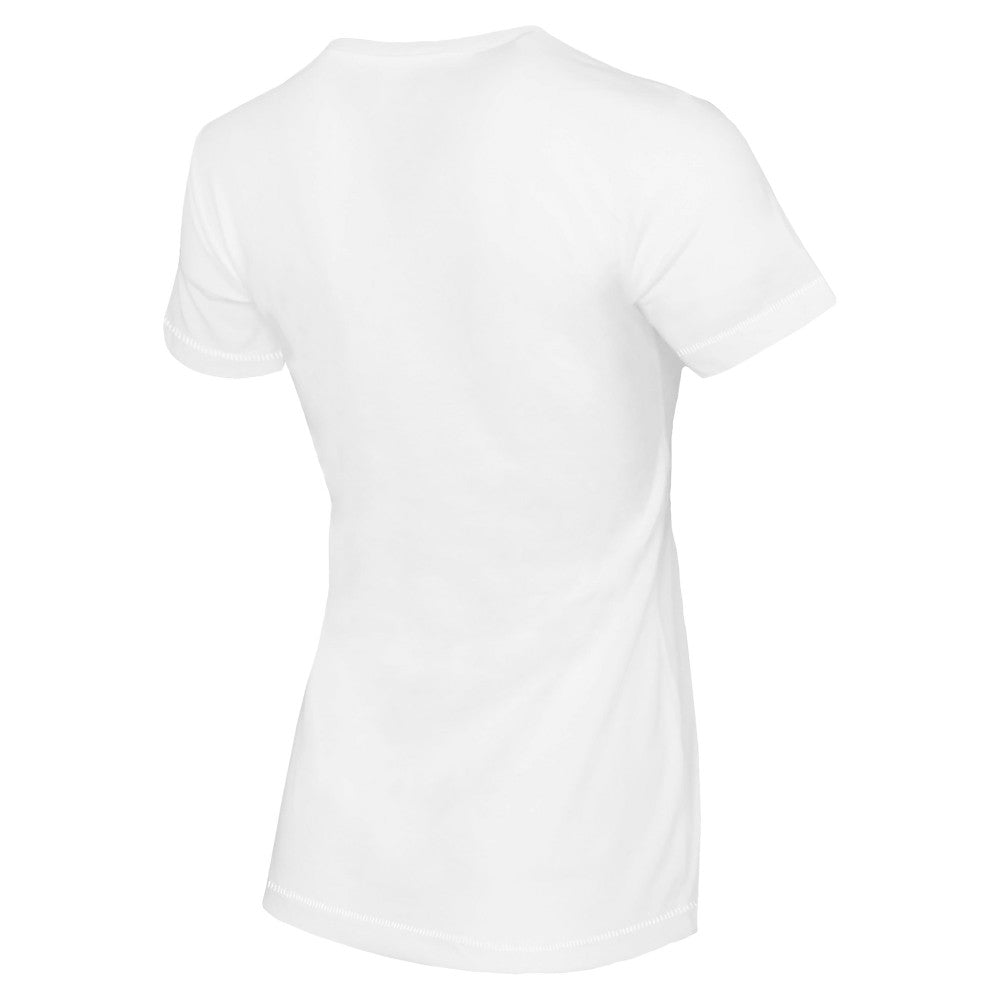 Milwaukee Brewers Tiny Turnip Women's Logo Grid T-Shirt - White T-shirts