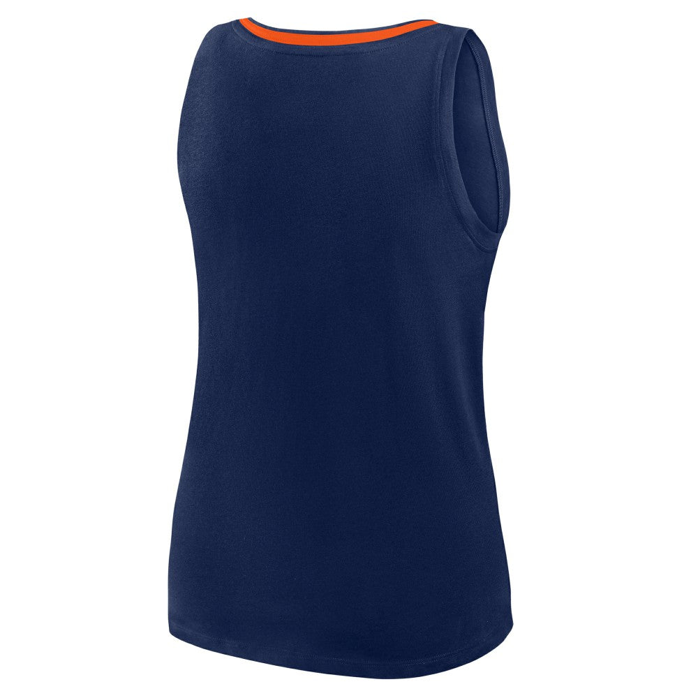 Houston Astros Women's Plus Sized Stellar Win V-Neck Tank Top - Navy Tanks