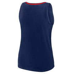Atlanta Braves Women's Plus Sized Stellar Win V-Neck Tank Top - Navy Tanks