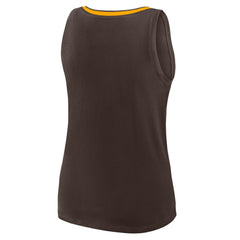 San Diego Padres Women's Plus Sized Stellar Win V-Neck Tank Top - Brown Tanks