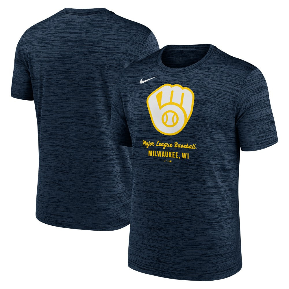 Milwaukee Brewers Nike Velocity Dri-FIT T-Shirt - Navy T-shirts