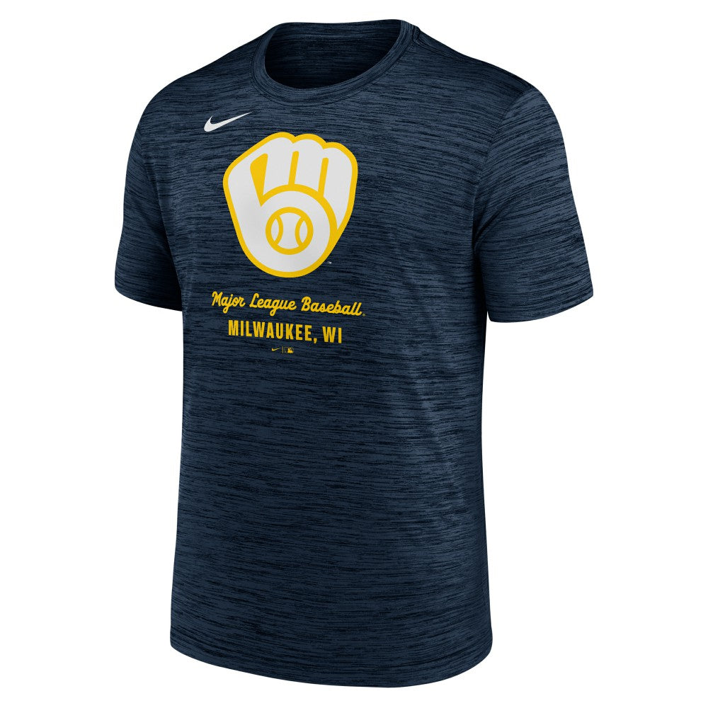 Milwaukee Brewers Nike Velocity Dri-FIT T-Shirt - Navy T-shirts