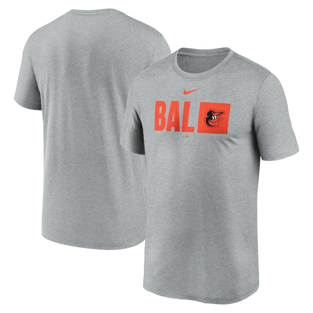 Baltimore Orioles Nike Tricode Legend Performance T-Shirt - Heather Gray T-shirts