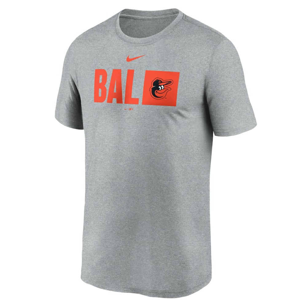 Baltimore Orioles Nike Tricode Legend Performance T-Shirt - Heather Gray T-shirts