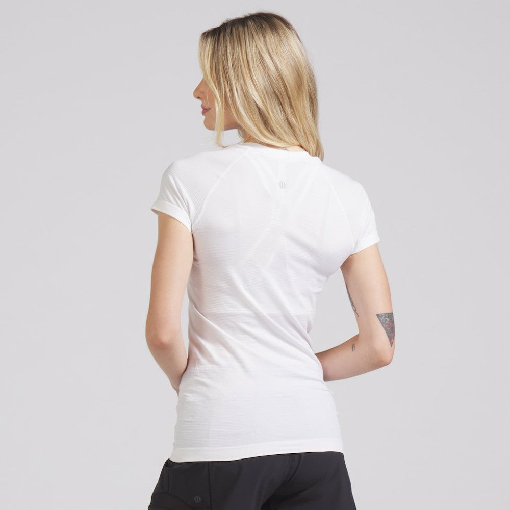 Seattle Kraken lululemon Women's Swiftly Tech Short-Sleeve Shirt 2.0 - White | US 202164662