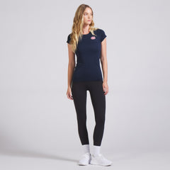 Montreal Canadiens lululemon Women's Swiftly Tech Short-Sleeve Shirt 2.0 - True Navy | US 202164671