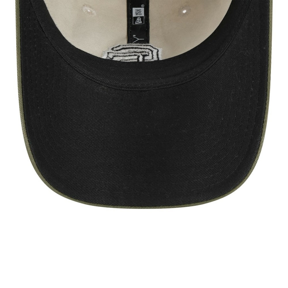 San Francisco Giants New Era Women's 2025 Armed Forces Day 9TWENTY Adjustable Hat - Light Beige/Olive Hats