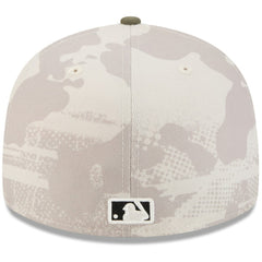 Minnesota Twins New Era 2025 Armed Forces Day 59FIFTY Fitted Hat - Light Beige/Olive Hats
