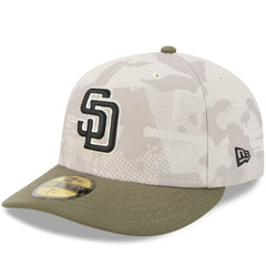 San Diego Padres New Era 2025 Armed Forces Day 59FIFTY Fitted Hat - Light Beige/Olive Hats