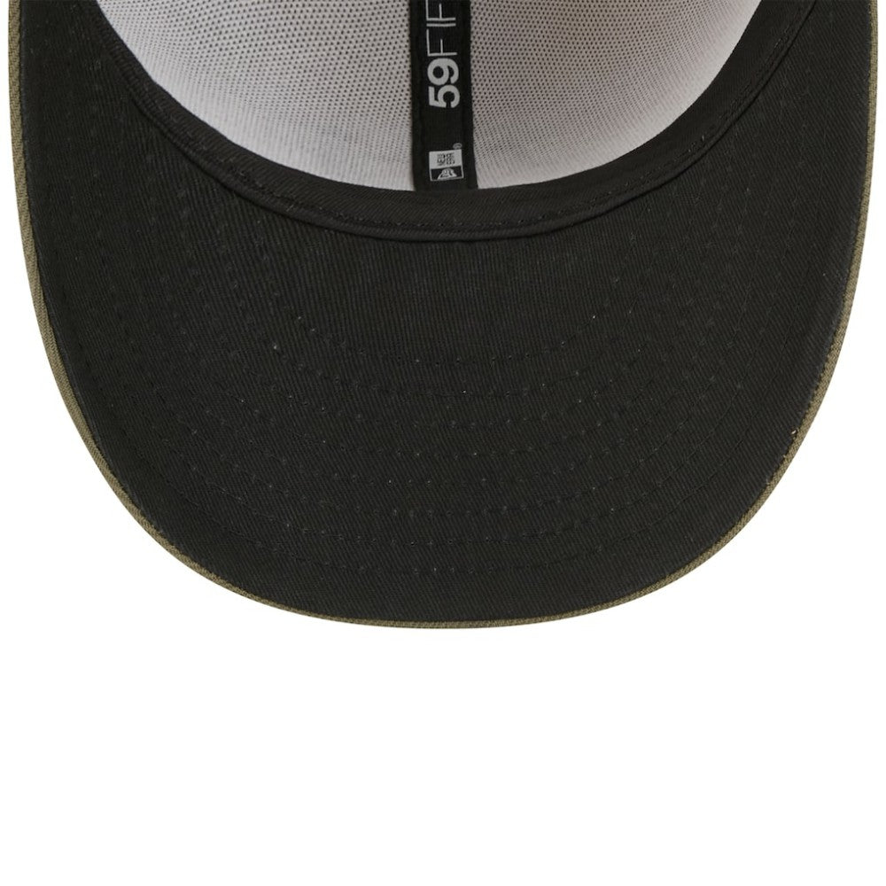 Texas Rangers New Era 2025 Armed Forces Day 59FIFTY Fitted Hat - Light Beige/Olive Hats