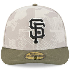 San Francisco Giants New Era 2025 Armed Forces Day 59FIFTY Fitted Hat - Light Beige/Olive Hats