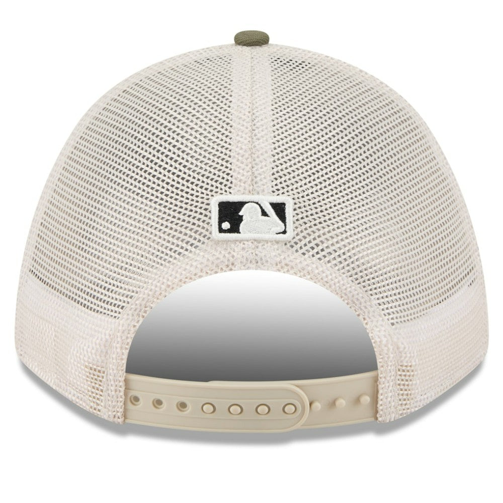 San Francisco Giants New Era 2025 Armed Forces Day 9FORTY M-Crown A-Frame Adjustable Hat - Light Beige/Olive Hats