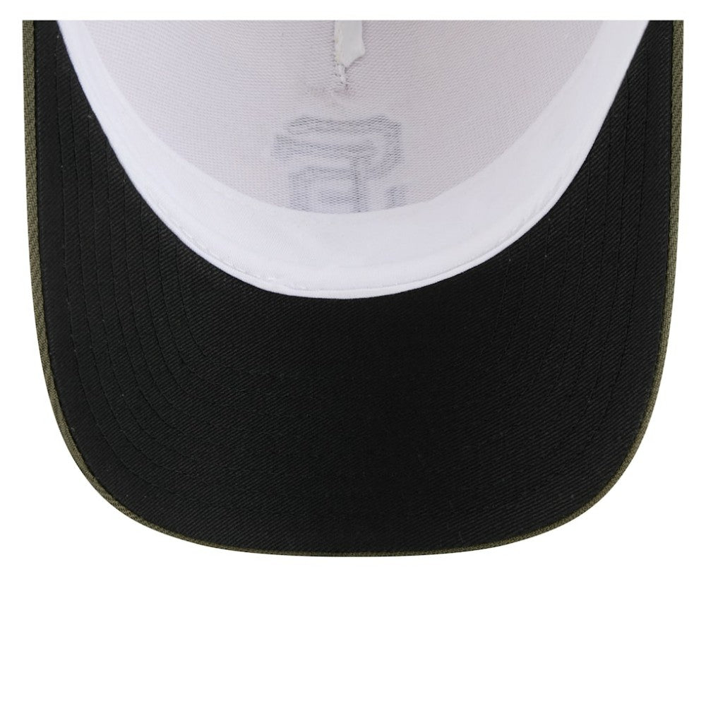 San Francisco Giants New Era 2025 Armed Forces Day 9FORTY M-Crown A-Frame Adjustable Hat - Light Beige/Olive Hats