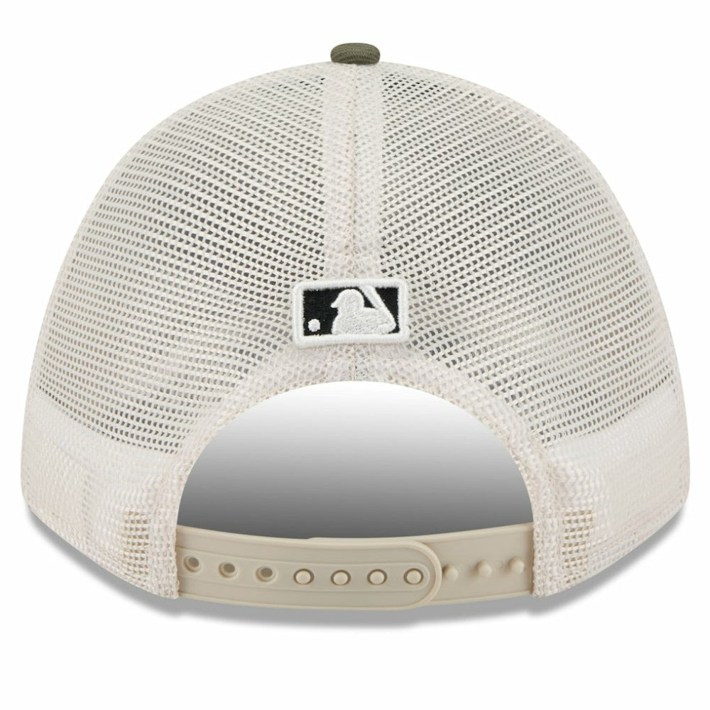 Houston Astros New Era 2025 Armed Forces Day 9FORTY M-Crown A-Frame Adjustable Hat - Light Beige/Olive Hats