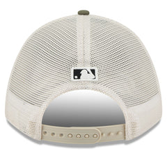 Los Angeles Angels New Era 2025 Armed Forces Day 9FORTY M-Crown A-Frame Adjustable Hat - Light Beige/Olive Hats