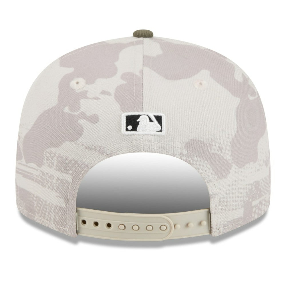 Chicago White Sox New Era 2025 Armed Forces Day Split Panel 9FIFTY Snapback Hat - Light Beige/Olive Hats