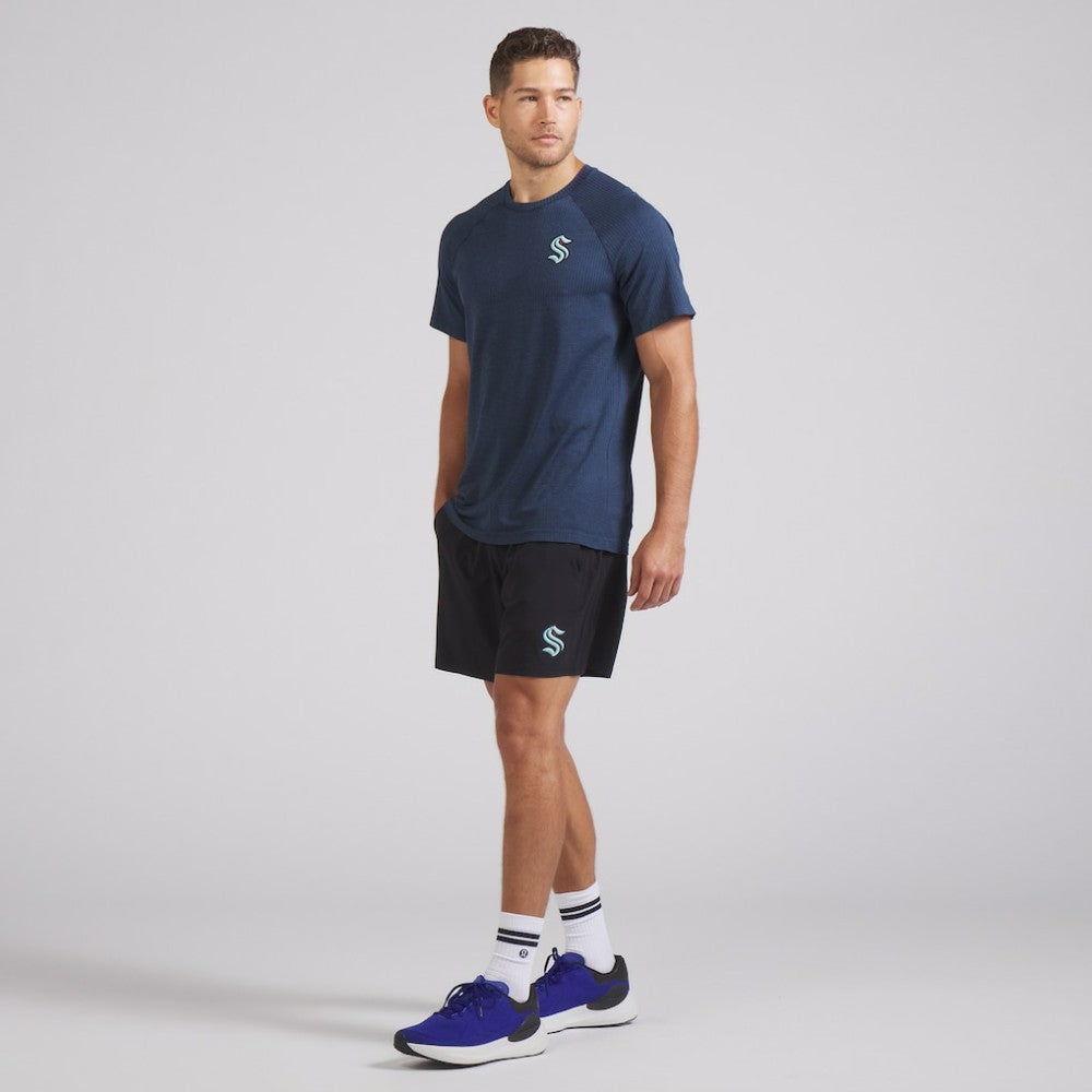 Seattle Kraken lululemon Metal Vent Tech Short-Sleeve Shirt - Mineral Blue | US 202165035