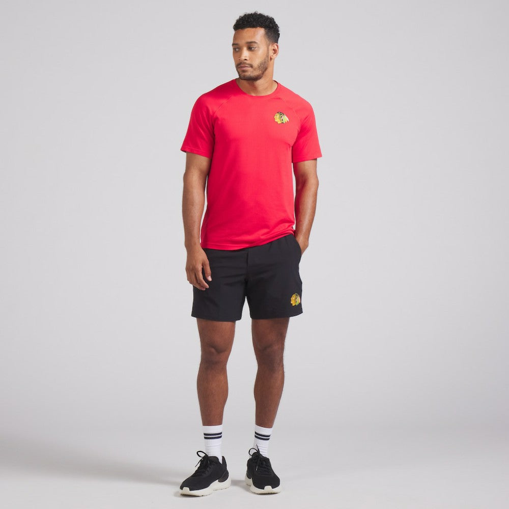 Chicago Blackhawks lululemon Metal Vent Tech Short-Sleeve Shirt - True Red | US 202165038