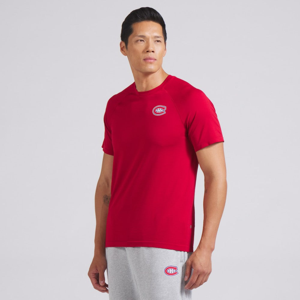 Montreal Canadiens lululemon Metal Vent Tech Short-Sleeve Shirt - True Red | US 202165041